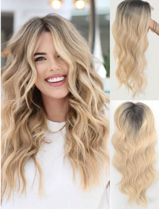 16 Inch- Hair Topper: Blonde