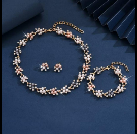 Natural Pearls Jewelry Set