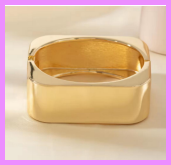 Women's Vintage 2025 Gold Banquet Bracelet Fashion Square Bengale for Special Occasions