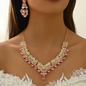 Elegant Bridal Jewelry Set: Korean Crystal Set