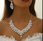 Elegant Bridal Jewelry Set: Korean Crystal Set