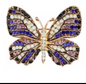 Crystal Rhinestone Butterfly Brooch
