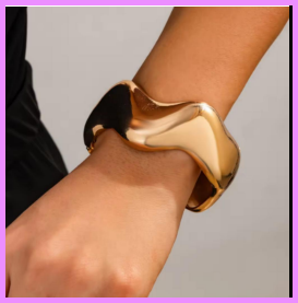 Vintage Fashion Bracelet Exaggerated Irregular Smooth Geometric Alloy Hot Sale Bracelet