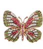 Crystal Rhinestone Butterfly Brooch