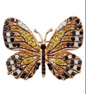 Crystal Rhinestone Butterfly Brooch