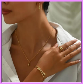 18K Gold Plated Set