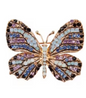 Crystal Rhinestone Butterfly Brooch