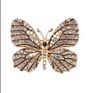 Crystal Rhinestone Butterfly Brooch