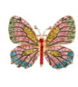 Crystal Rhinestone Butterfly Brooch