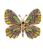 Crystal Rhinestone Butterfly Brooch
