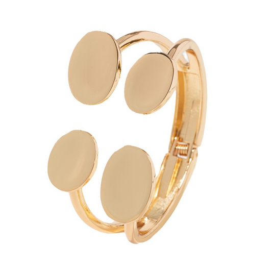 2025 New Fashion Asymmetric Alloy Glow Bracelet Opposite Personality Design Bracelet