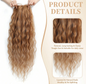 26 Inch-  Curly Hair Topper: Ginger Strawberry Blonde